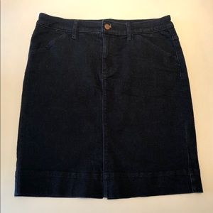 Denim stretch skirt